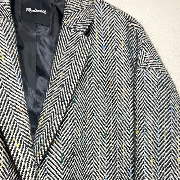 Madewell Flecked Herringbone Tweed Elmcourt Car Coat - Picture 6 of 16